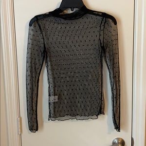 See thru, sheer crop top size XS